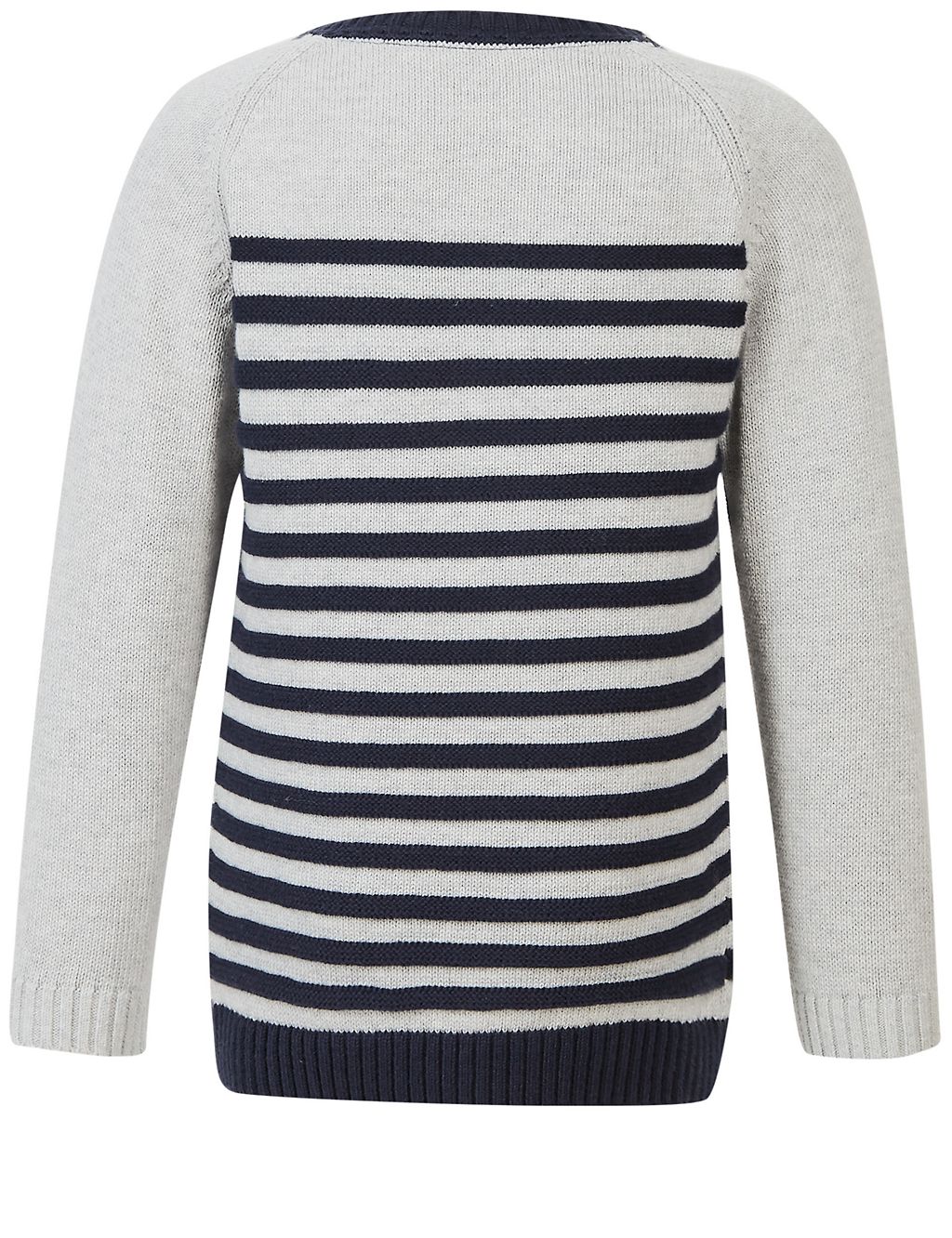 Pure Cotton Striped Jumper (3 Months - 5 Years) 5 of 5