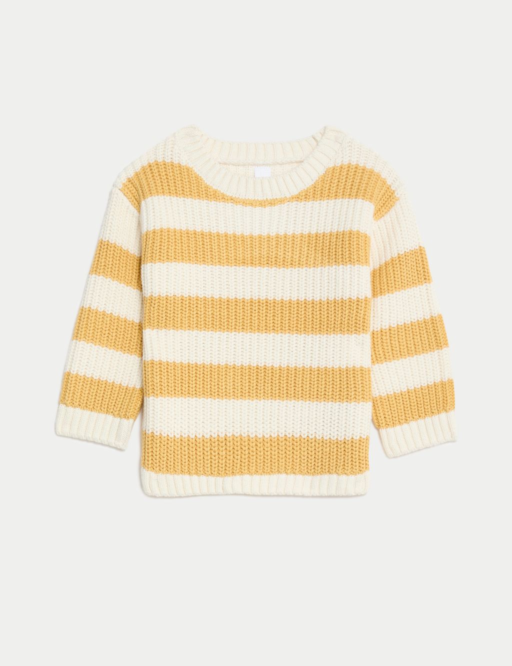 Pure Cotton Striped Knitted Jumper (0-3 Yrs) 3 of 3