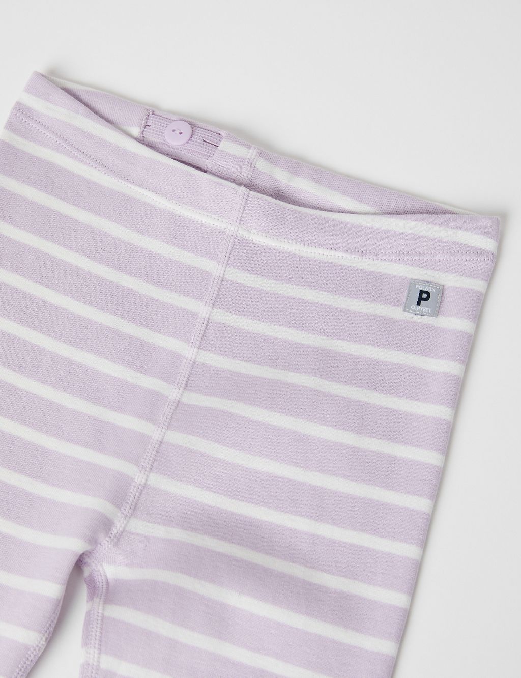 Pure Cotton Striped Leggings (7lbs-12 Mths) 2 of 2