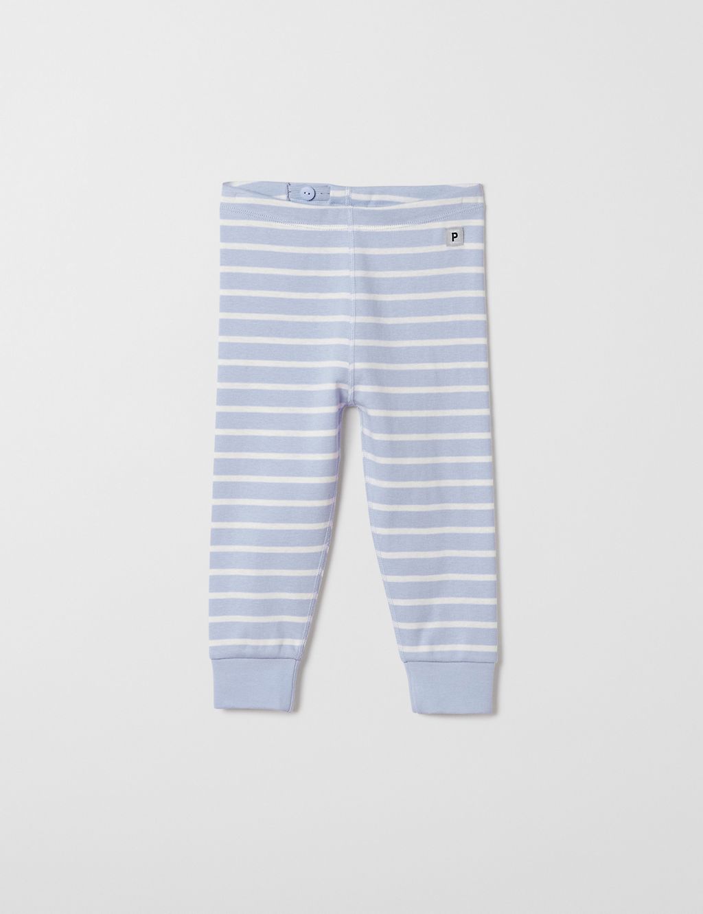 Pure Cotton Striped Leggings (7lbs-12 Mths) 1 of 2