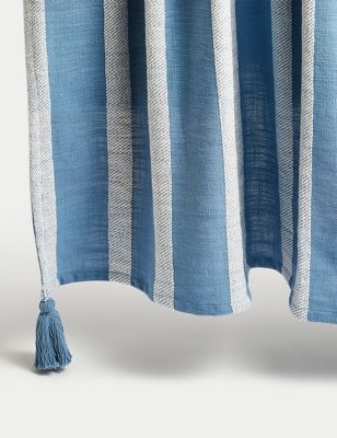 Pure Cotton Striped Lightweight Throw Image 2 of 6