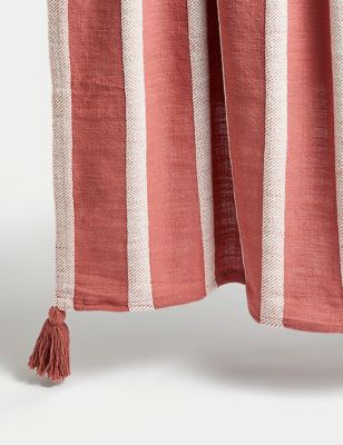 Pure Cotton Striped Lightweight Throw Image 2 of 8