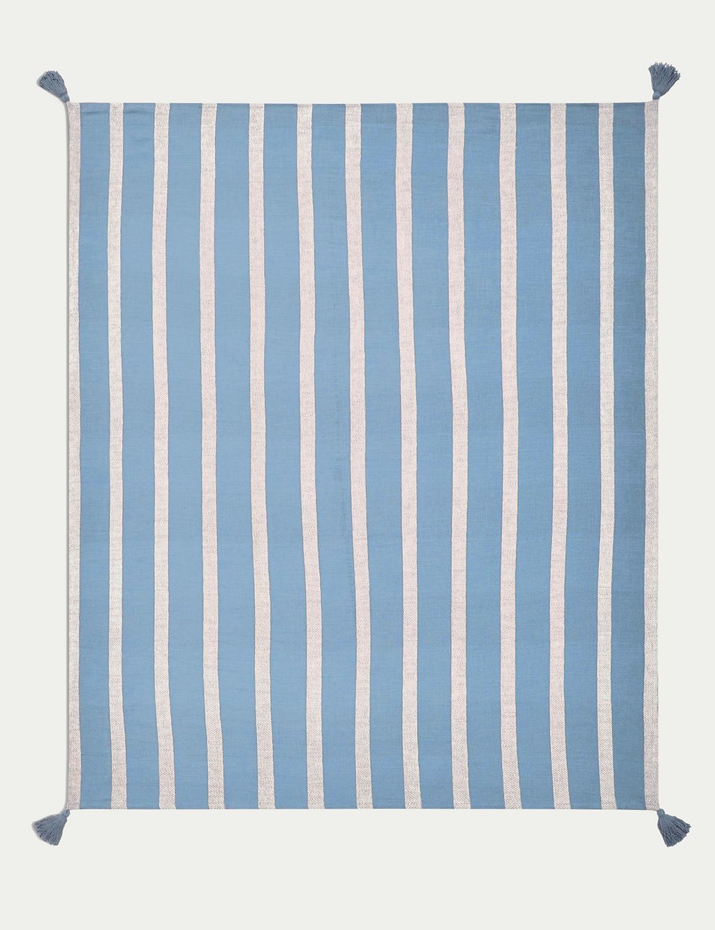 Pure Cotton Striped Lightweight Throw 2 of 5