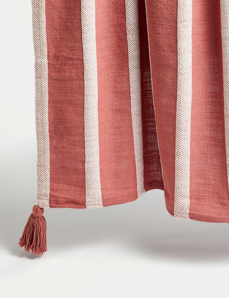Pure Cotton Striped Lightweight Throw 6 of 7