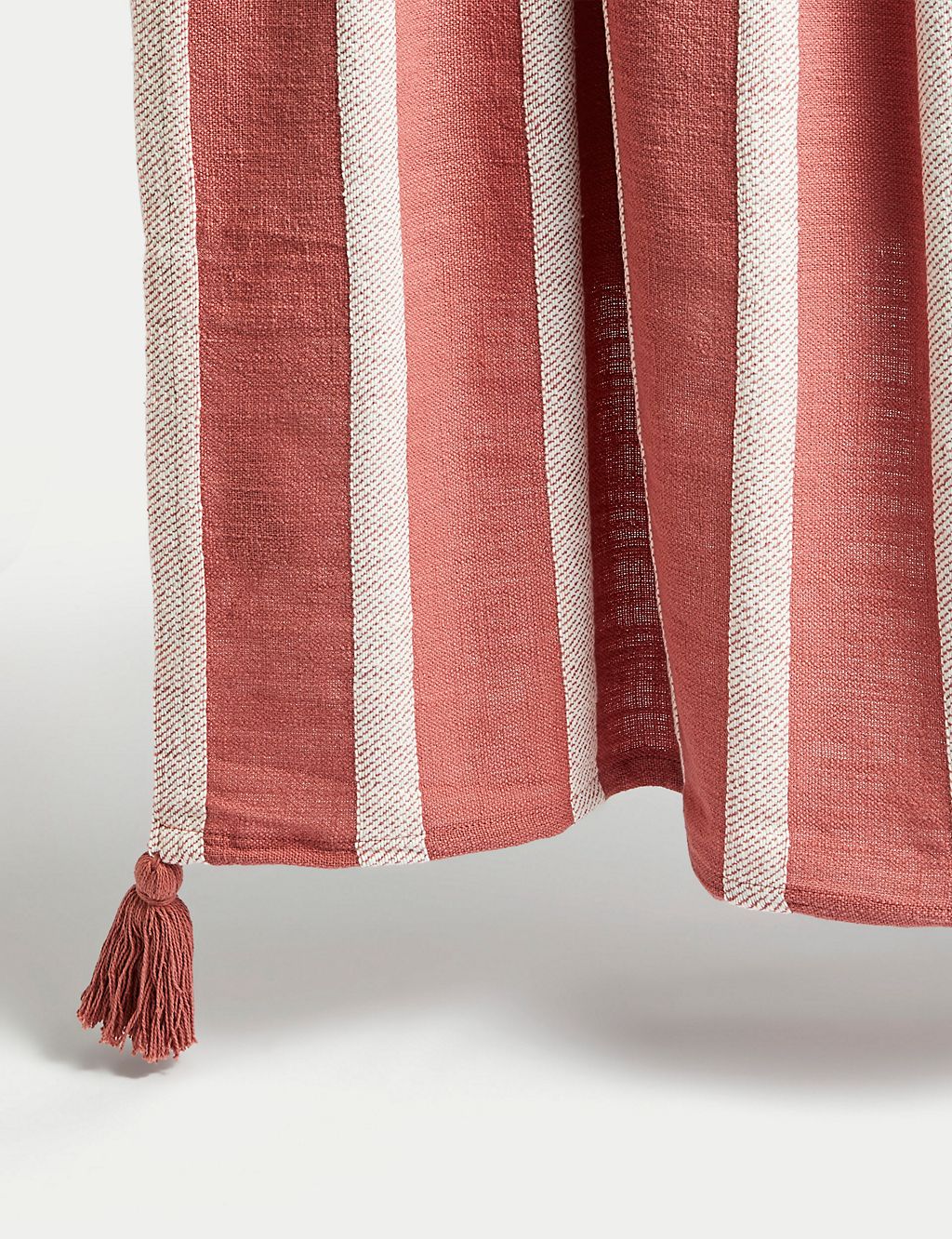 Pure Cotton Striped Lightweight Throw 1 of 7