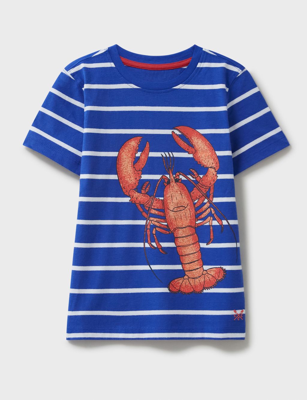 Pure Cotton Striped Lobster T-Shirt (3-9 Yrs) 1 of 4