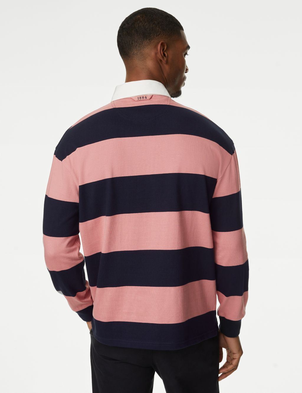 Pure Cotton Striped Long Sleeve Rugby Shirt 5 of 7