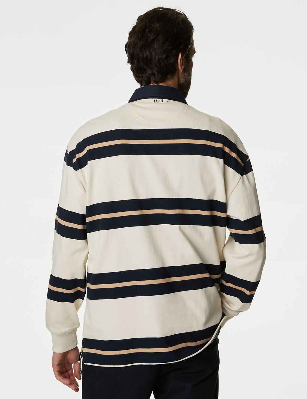 Pure Cotton Striped Long Sleeve Rugby Shirt 5 of 5