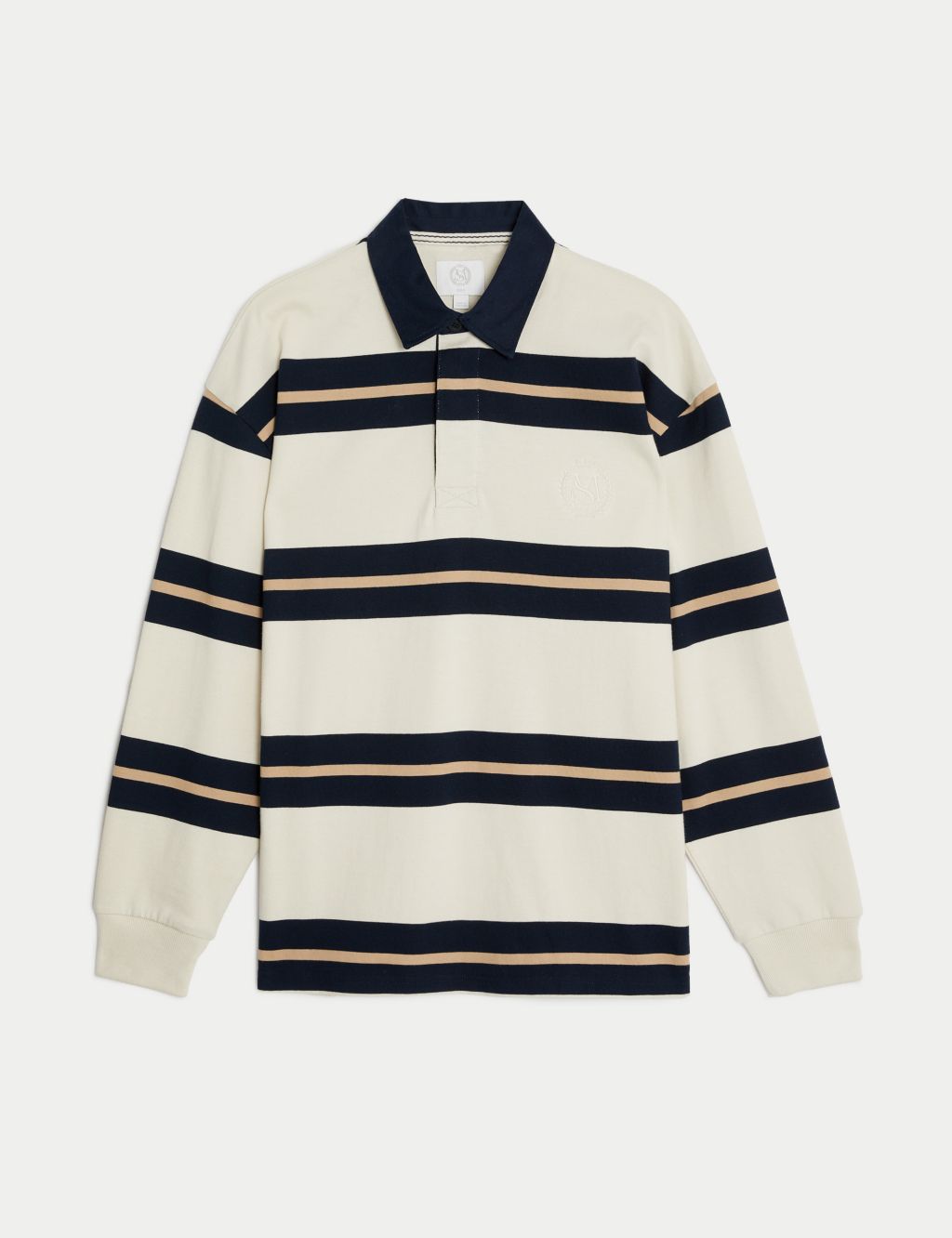 Pure Cotton Striped Long Sleeve Rugby Shirt | M&S Collection | M&S