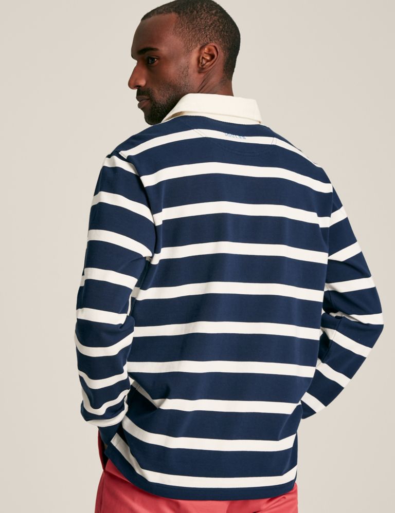 Pure Cotton Striped Long Sleeve Rugby Shirt 3 of 6