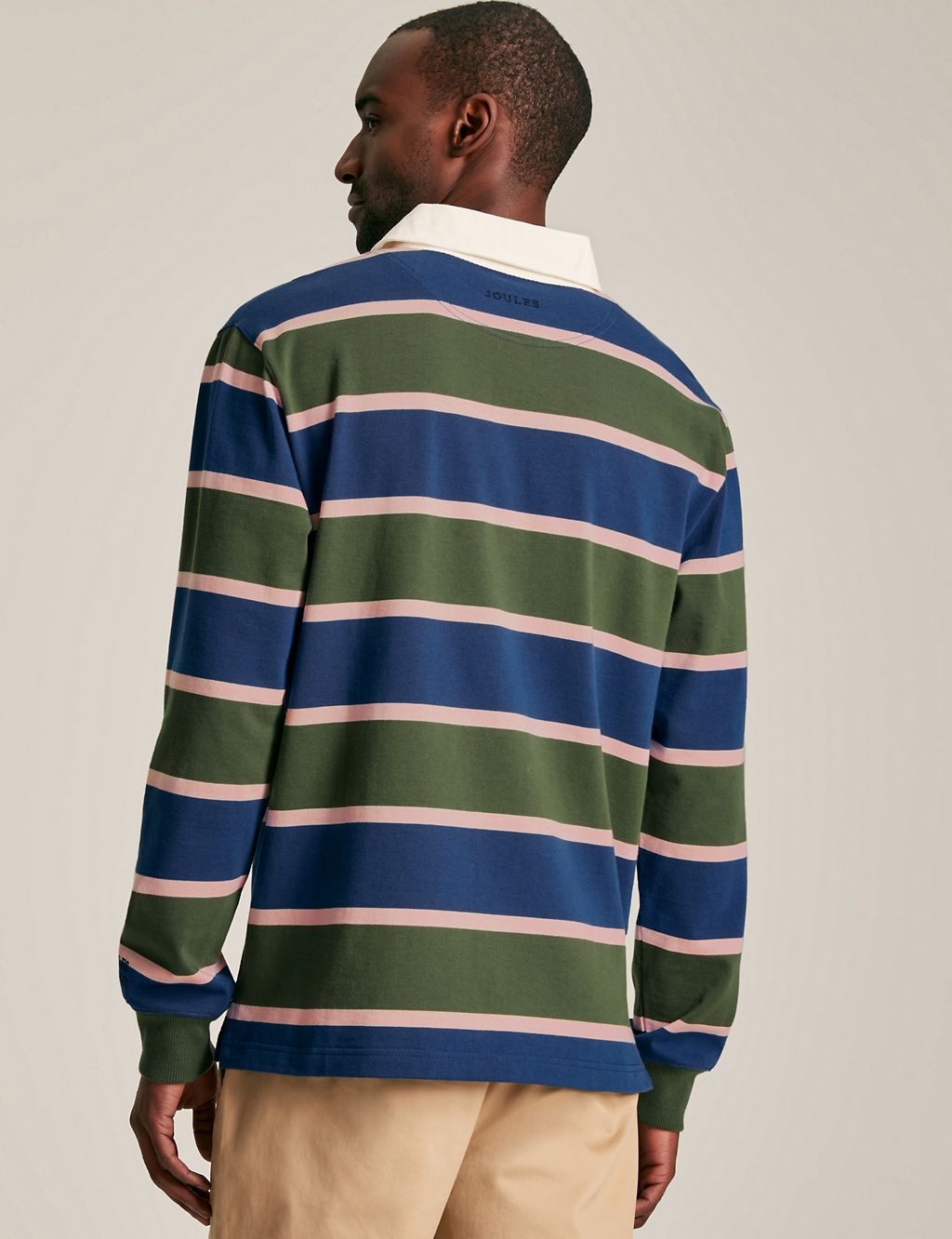 Pure Cotton Striped Long Sleeve Rugby Shirt 4 of 6