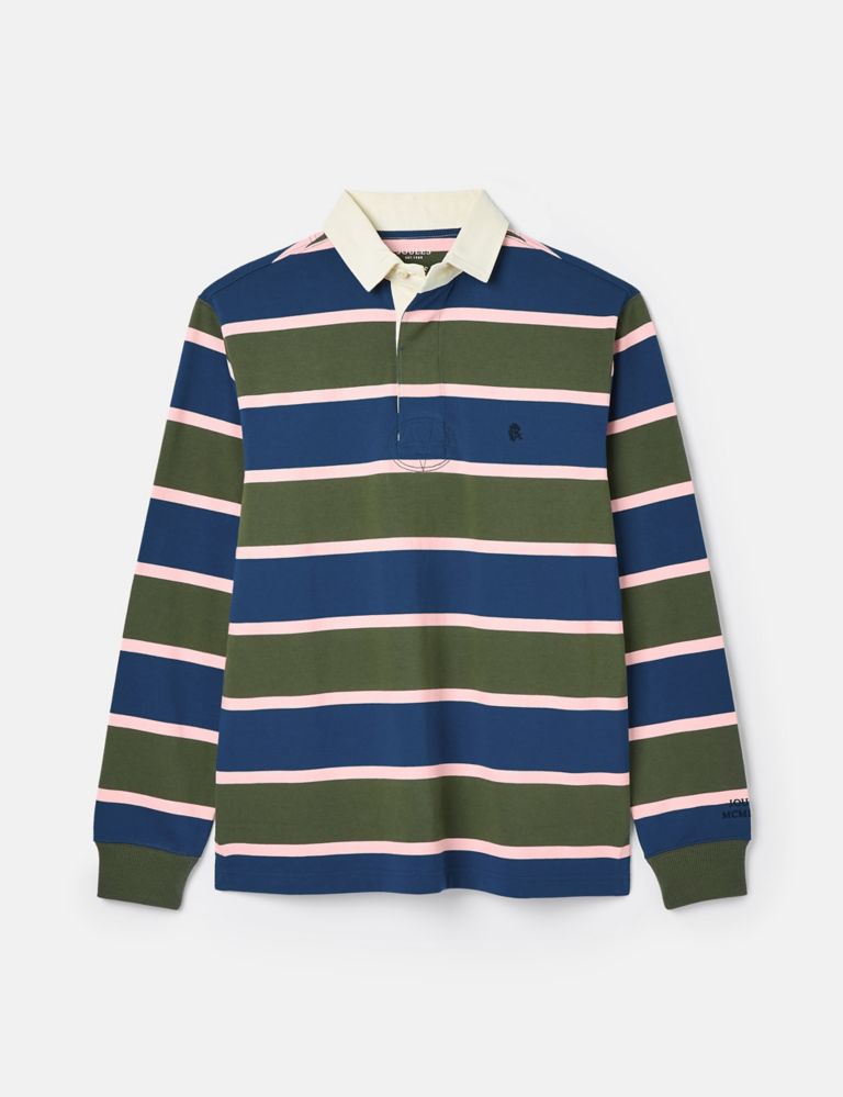 Pure Cotton Striped Long Sleeve Rugby Shirt 2 of 6