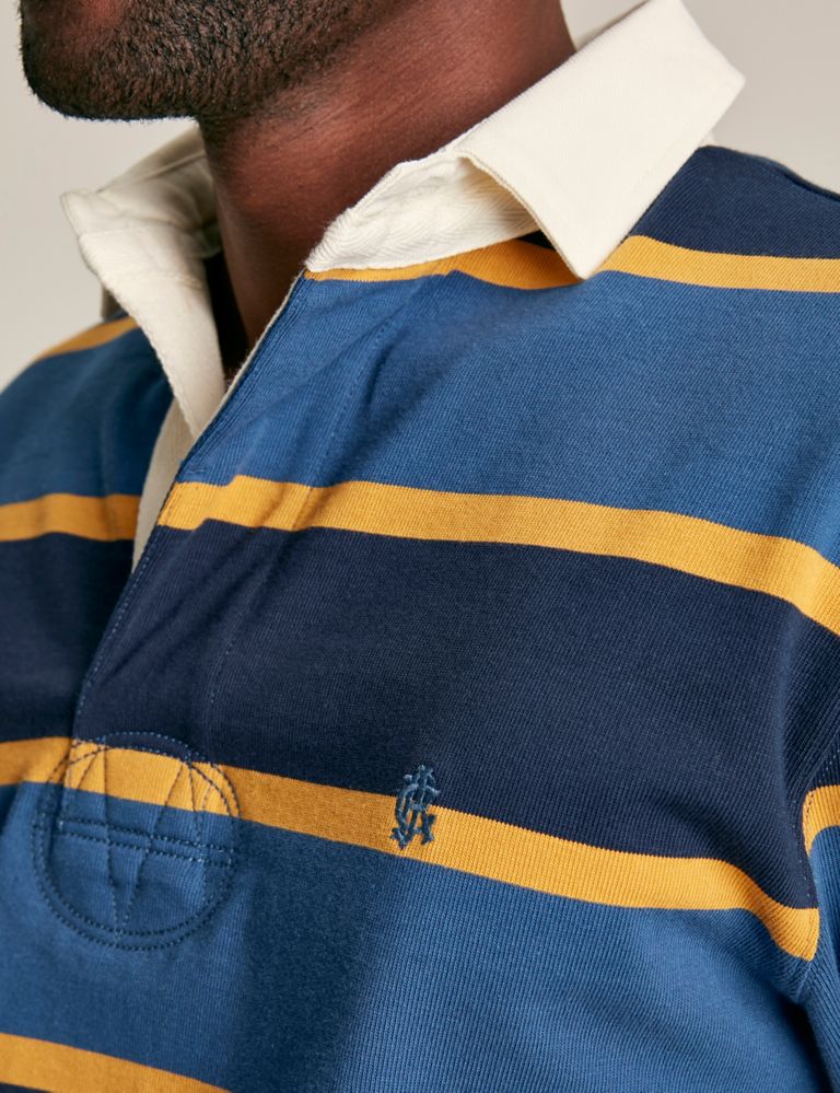 Pure Cotton Striped Long Sleeve Rugby Shirt 5 of 7