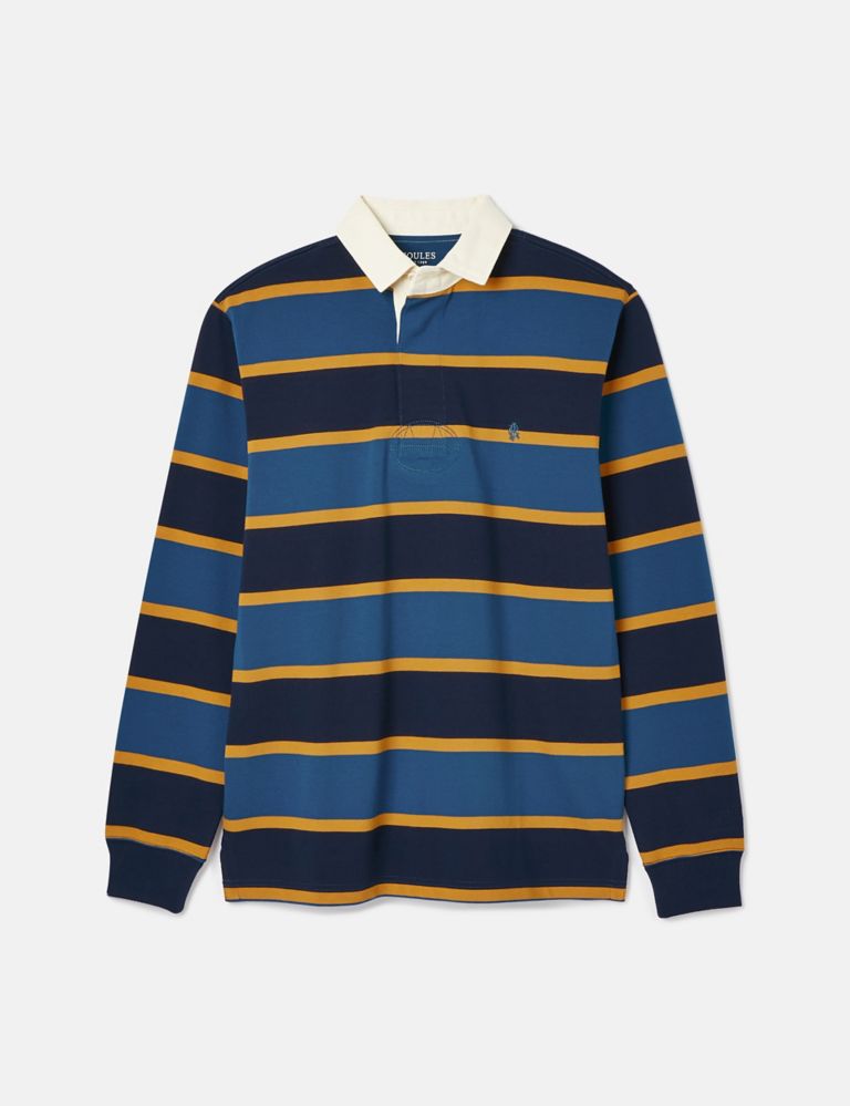 Pure Cotton Striped Long Sleeve Rugby Shirt 2 of 7