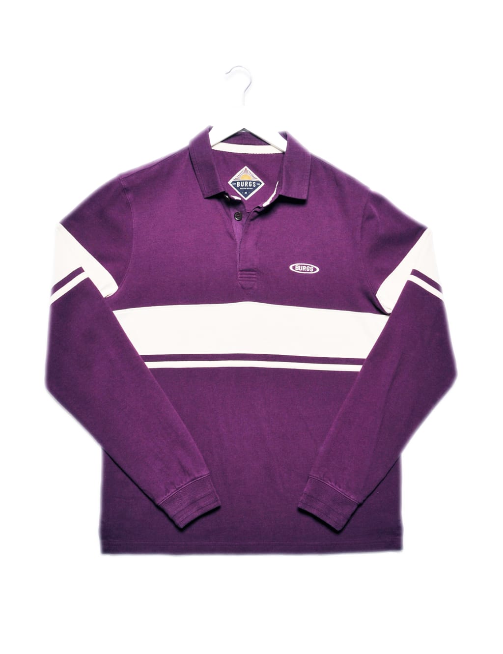 Pure Cotton Striped Long Sleeve Rugby Shirt Burgs M&S