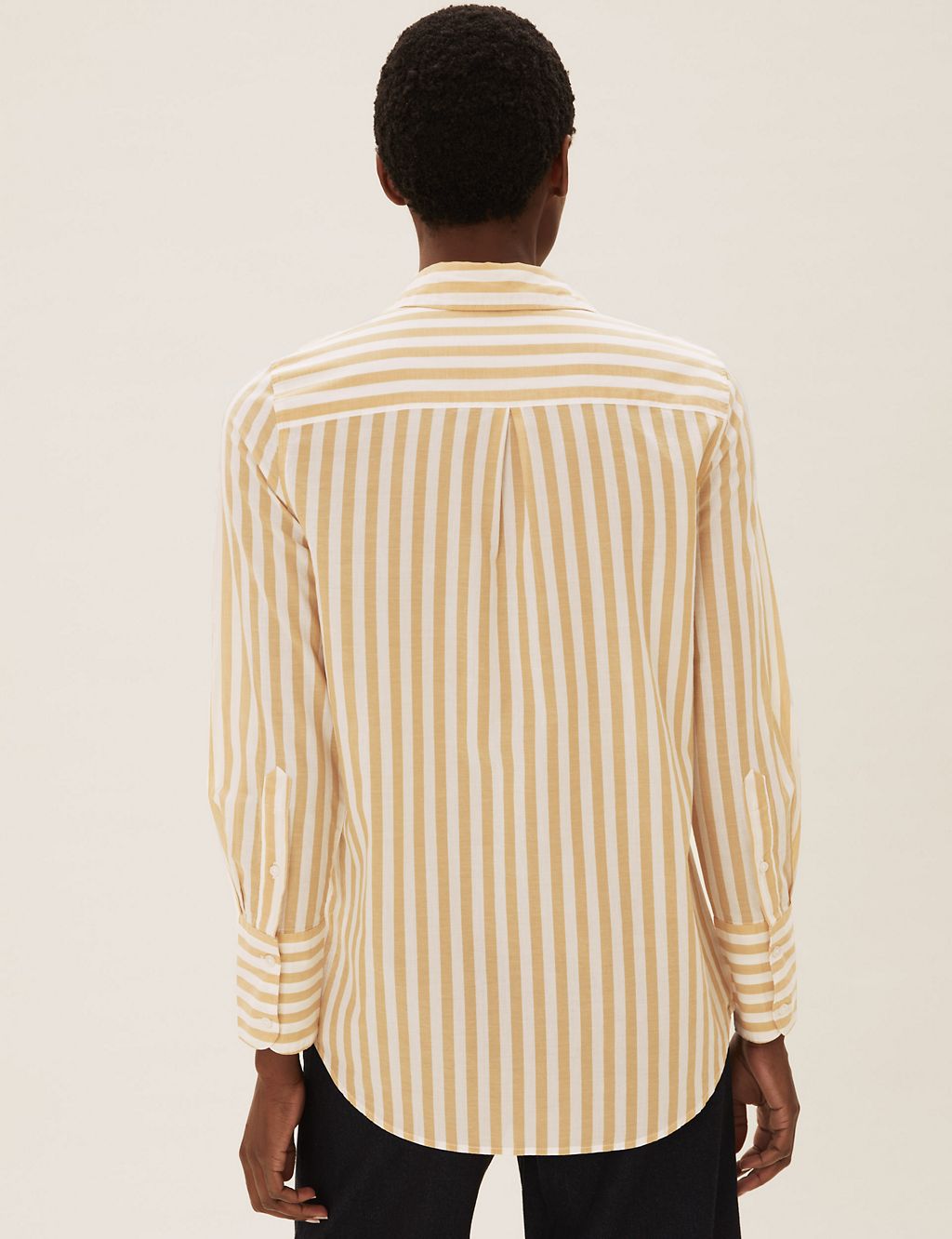 Pure Cotton Striped Longline Shirt 4 of 6