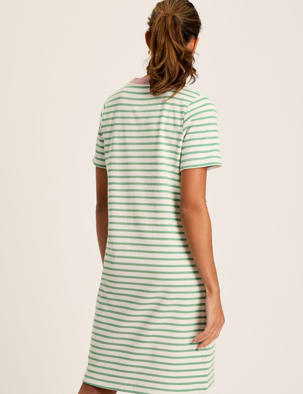 Pure Cotton Striped Mini T-Shirt Dress 4 of 6