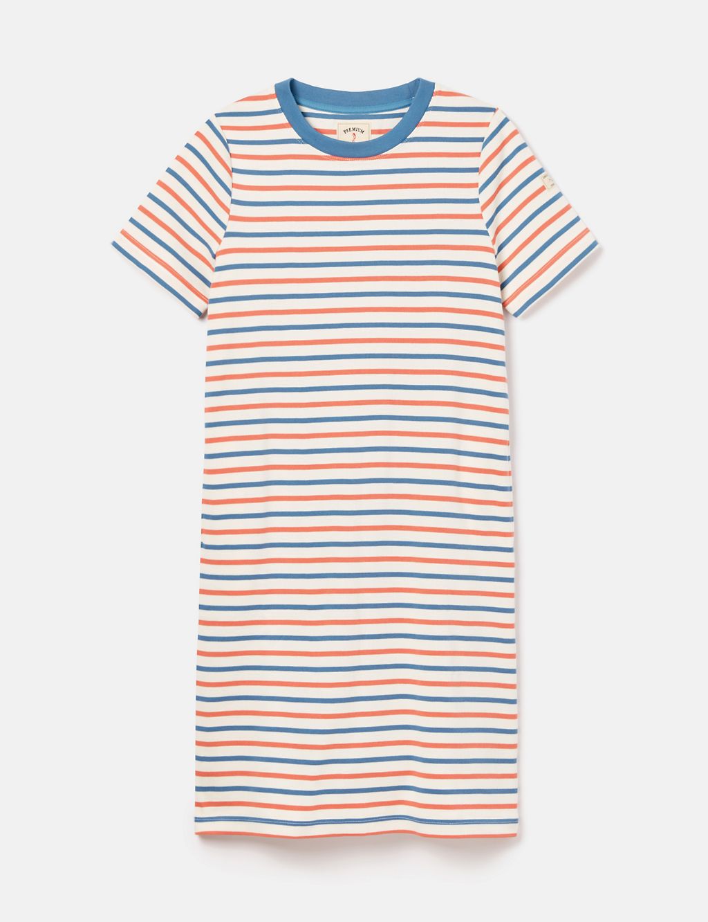 Pure Cotton Striped Mini T-shirt Dress 1 of 6