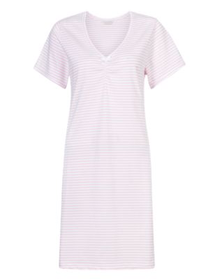 Pure Cotton Striped Minishirt with Cool Comfort™ Technology Image 2 of 5