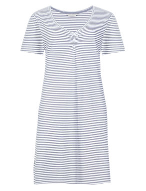Pure Cotton Striped Minishirt with Cool Comfort™ Technology Image 2 of 3