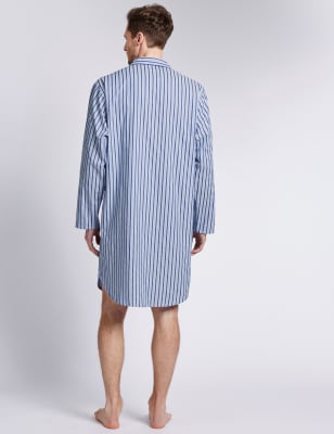 Pure Cotton Striped Nightshirt M S Collection M S