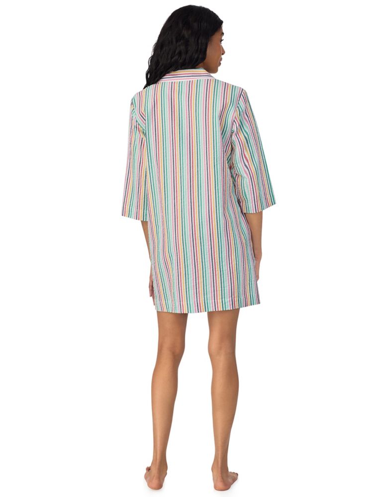Pure Cotton Striped Nightshirt 2 of 5