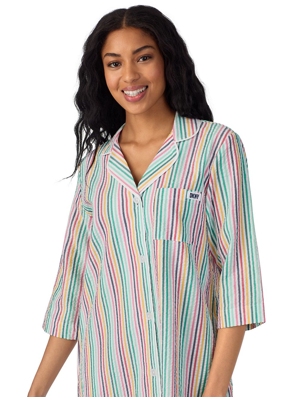 Pure Cotton Striped Nightshirt 5 of 5