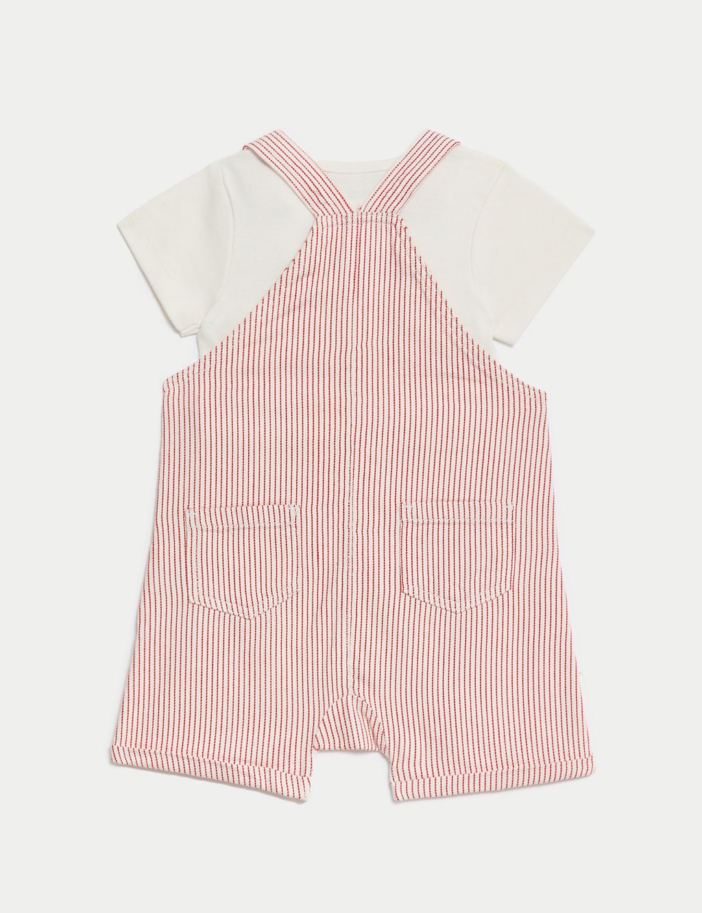 Pure Cotton Striped Outfit (0-3 Yrs) 2 of 9