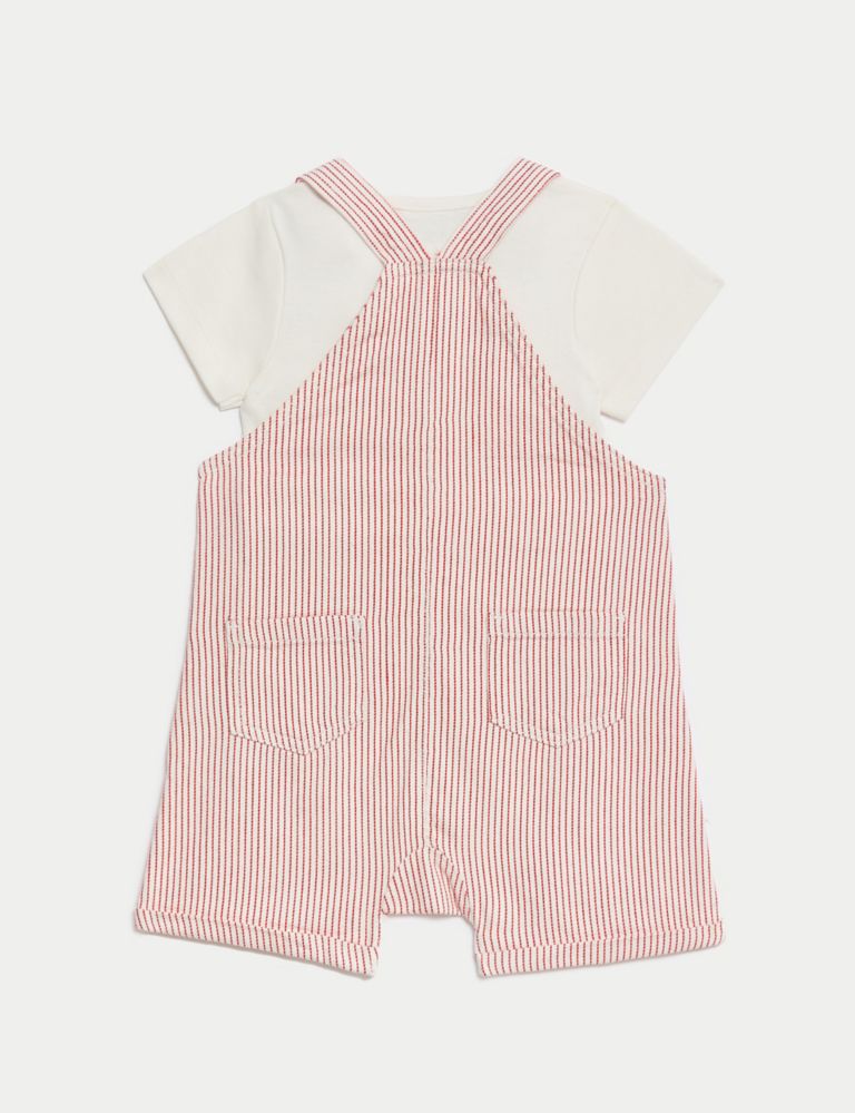 Pure Cotton Striped Outfit (0-3 Yrs) 3 of 9