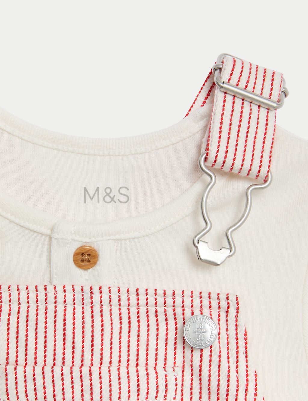 Pure Cotton Striped Outfit (0-3 Yrs) 4 of 9