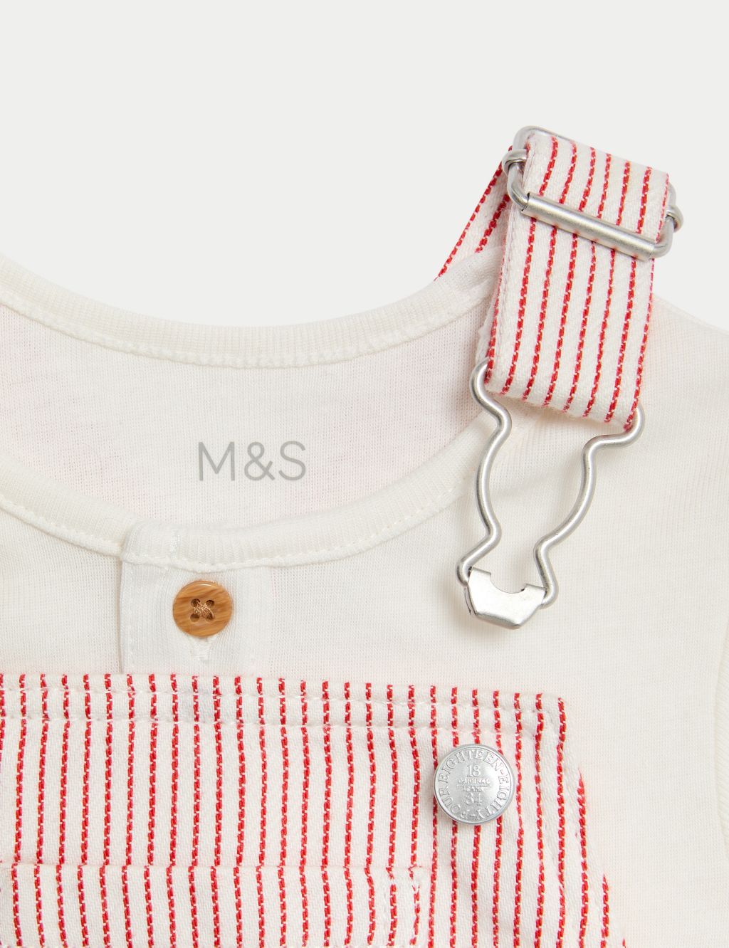 Pure Cotton Striped Outfit (0-3 Yrs) 4 of 9
