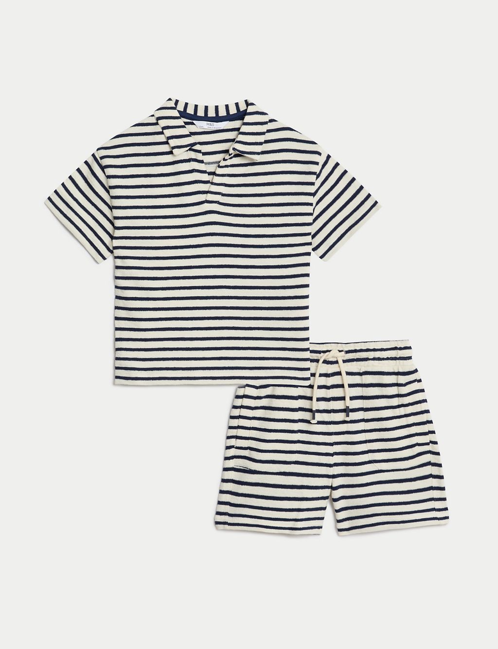 Pure Cotton Striped Outfit (2-8 Yrs) 1 of 6