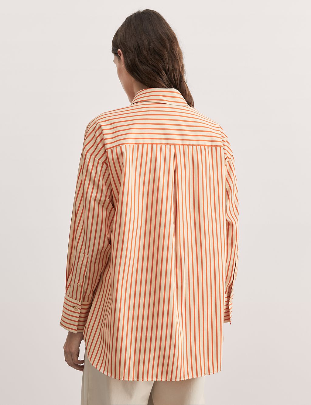 Pure Cotton Striped Oversized Shirt 5 of 7