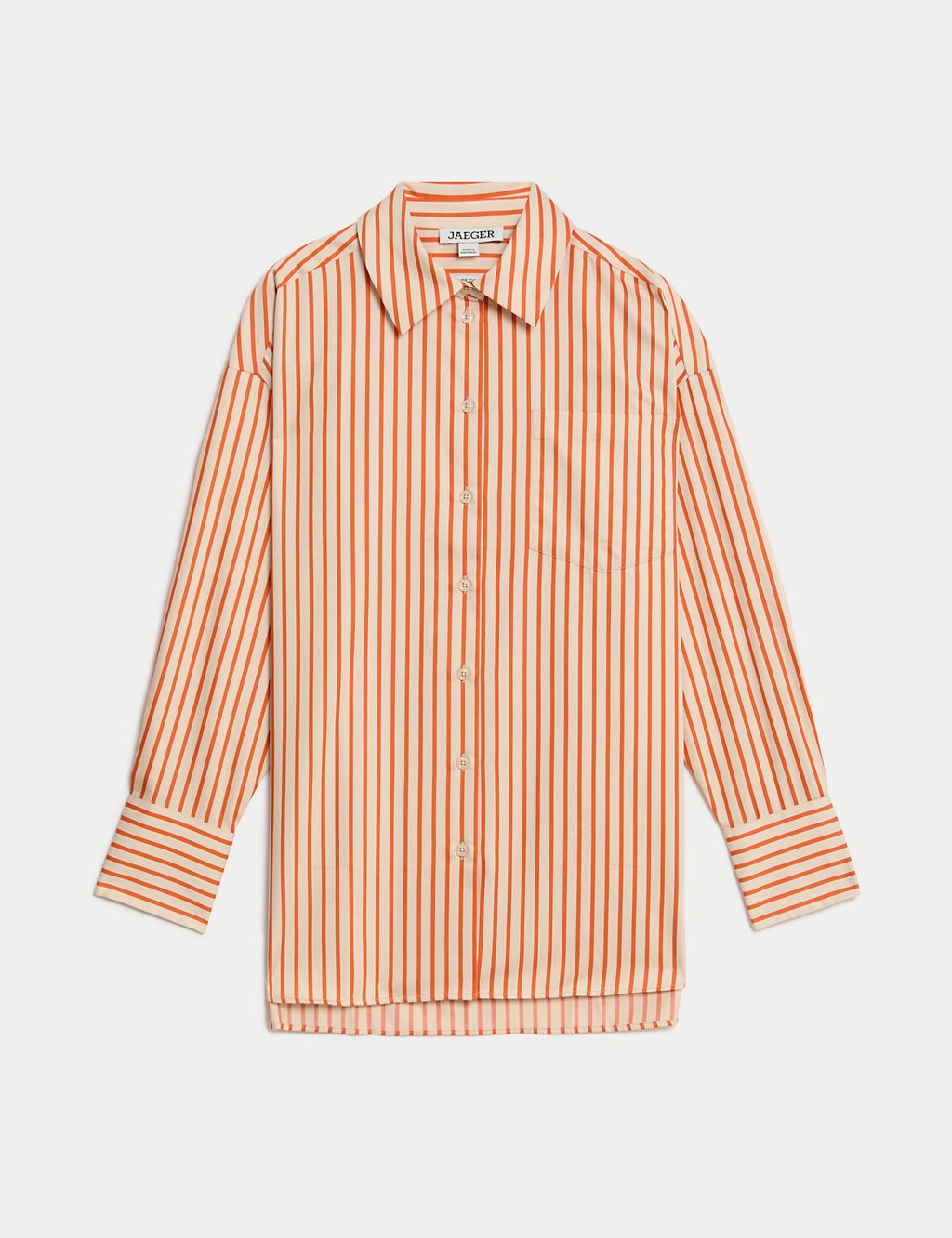 Pure Cotton Striped Oversized Shirt 1 of 7