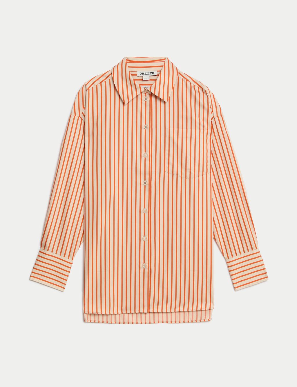 Pure Cotton Striped Oversized Shirt 1 of 7