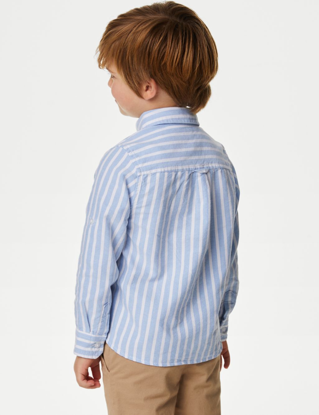 Pure Cotton Striped Oxford Shirt (2-8 Yrs) 4 of 4