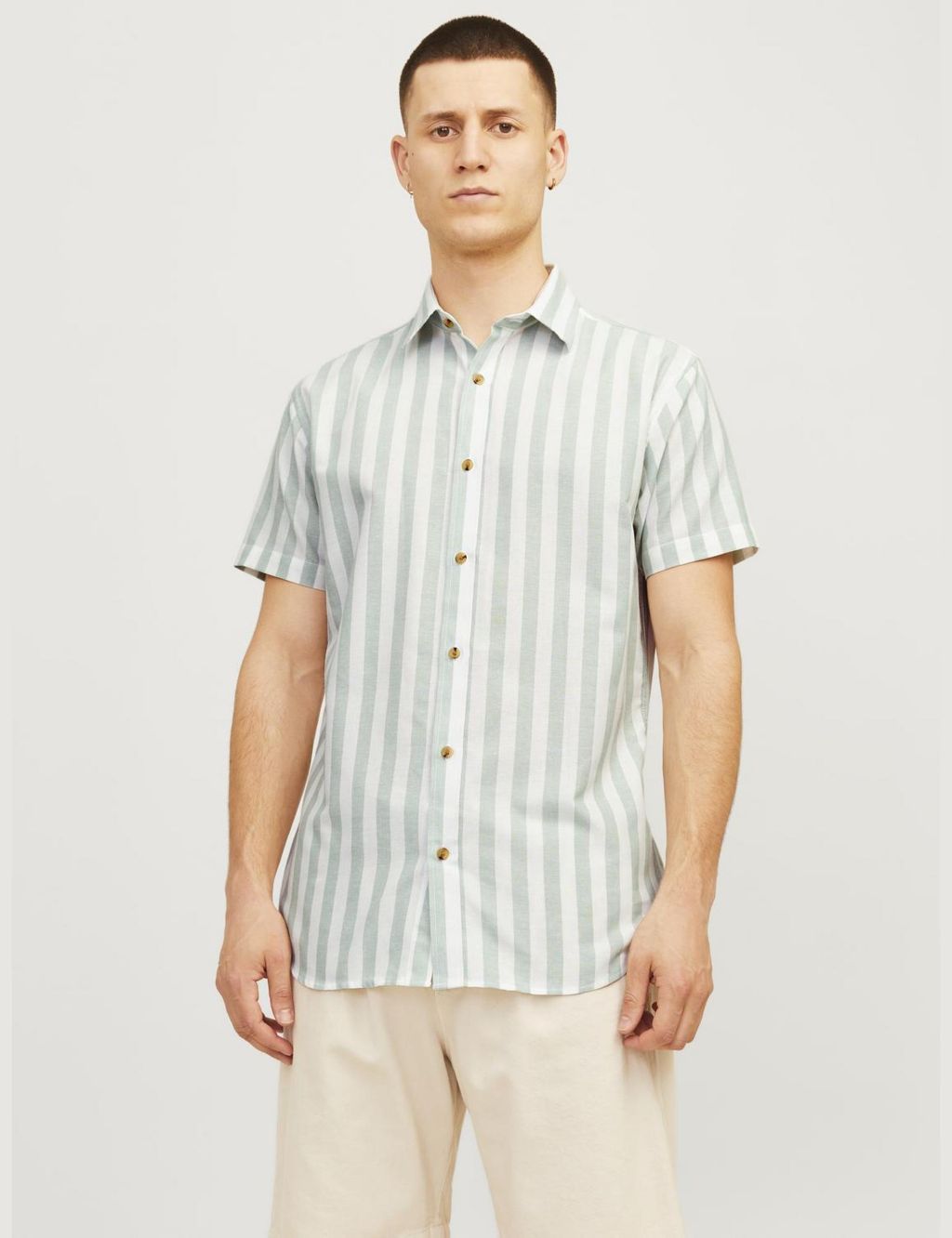 Pure Cotton Striped Oxford Shirt 3 of 8