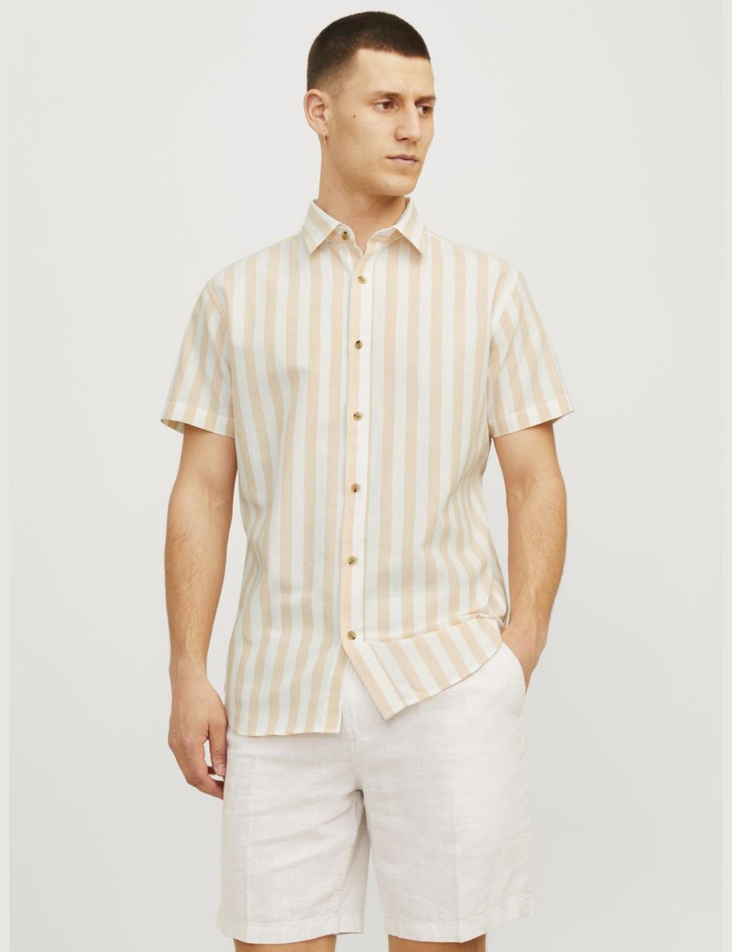 Pure Cotton Striped Oxford Shirt 3 of 8