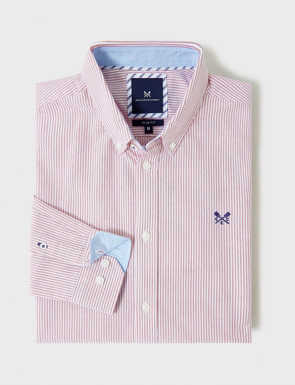 Pure Cotton Striped Oxford Shirt | Crew Clothing | M&S