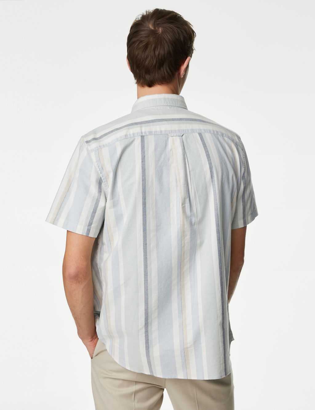 Pure Cotton Striped Oxford Shirt 5 of 5