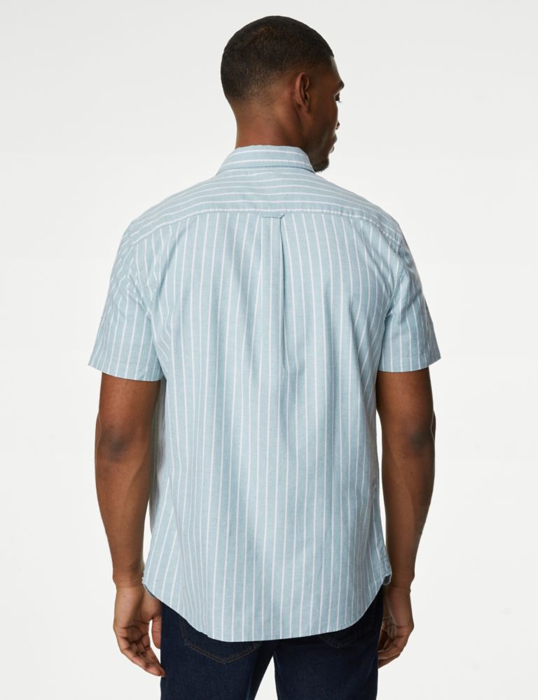 Pure Cotton Striped Oxford Shirt 6 of 6
