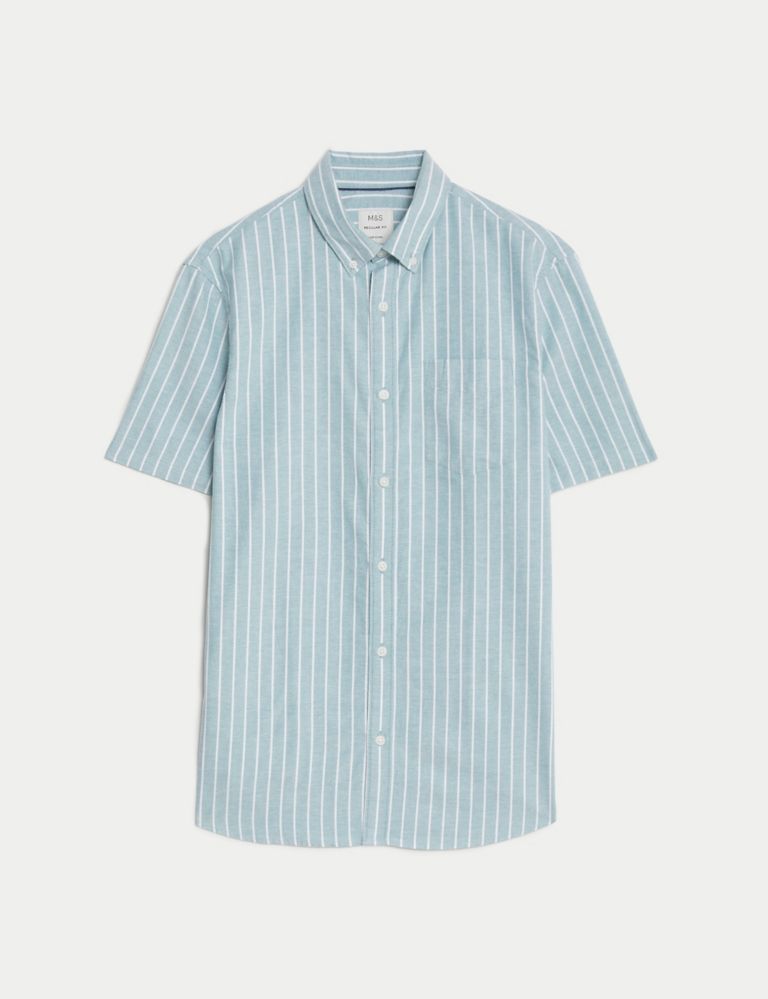 Pure Cotton Striped Oxford Shirt 3 of 6