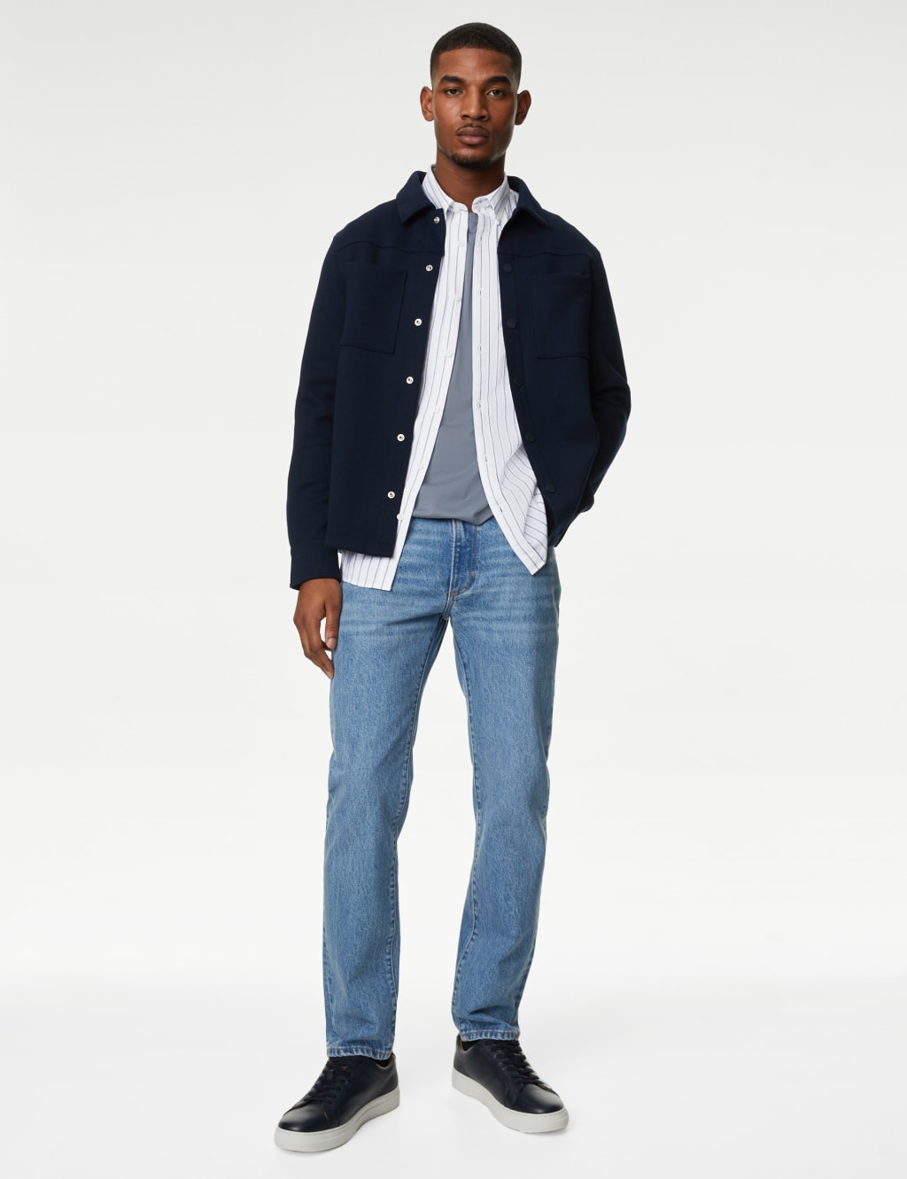 Striped cotton oxford shirt cheap