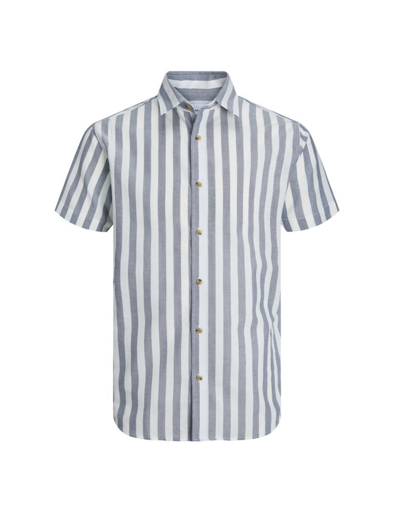 Pure Cotton Striped Oxford Shirt 1 of 1