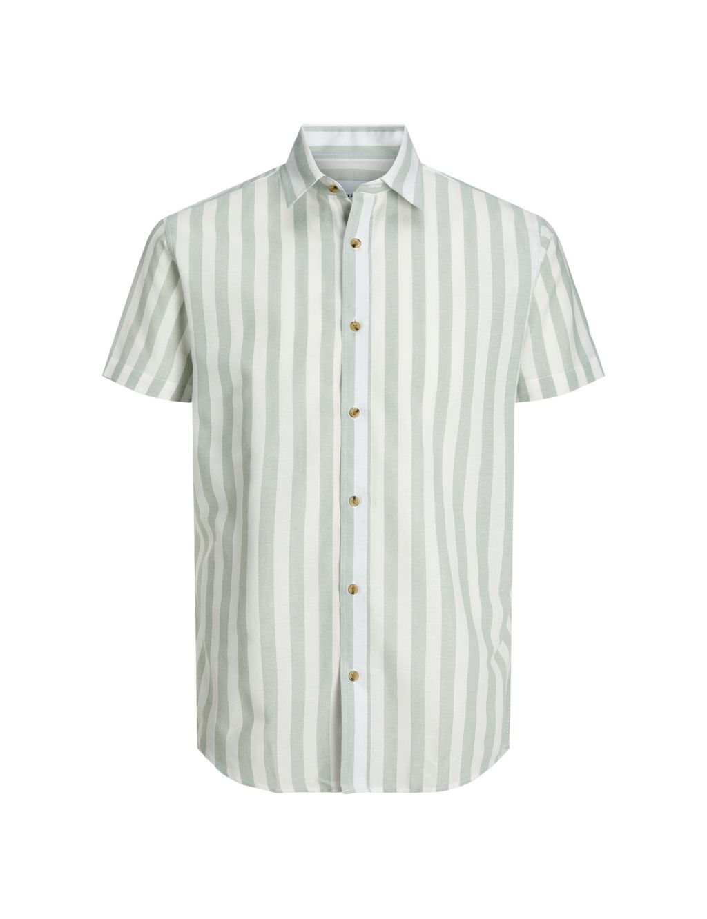 Pure Cotton Striped Oxford Shirt 1 of 2