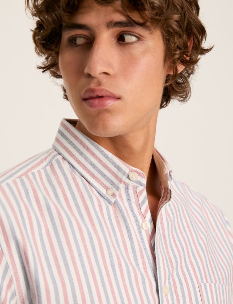 Pure Cotton Striped Oxford Shirt 5 of 6