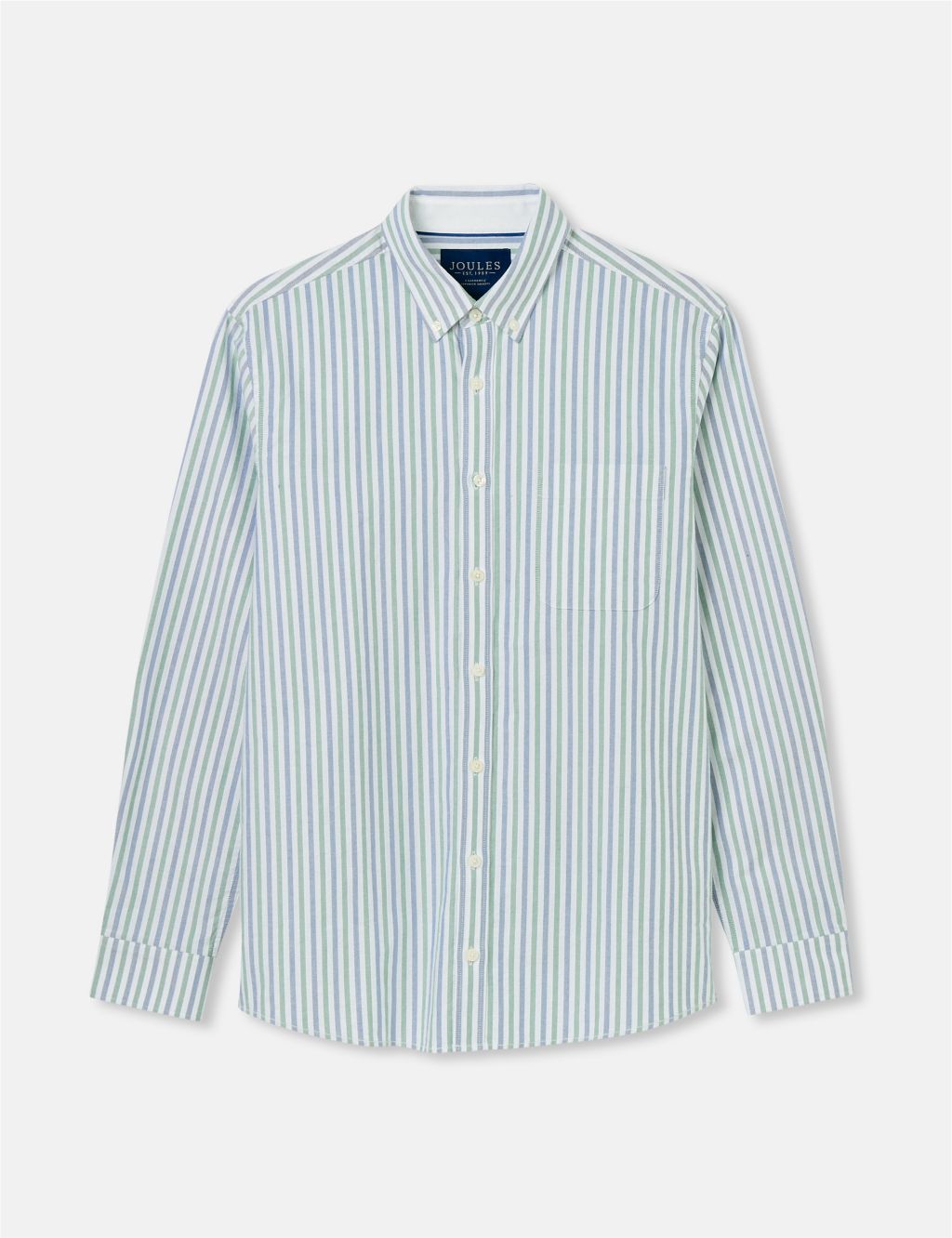 Pure Cotton Striped Oxford Shirt 1 of 7