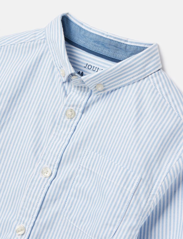 Pure Cotton Striped Oxford Shirt 3 of 6