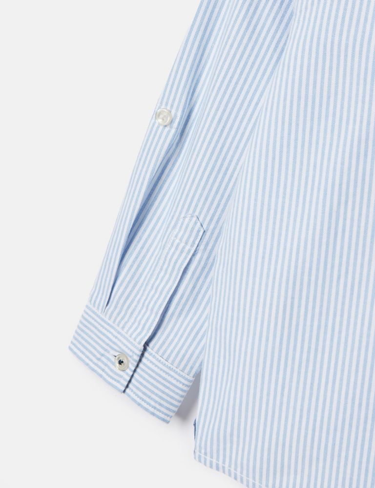 Pure Cotton Striped Oxford Shirt 6 of 6