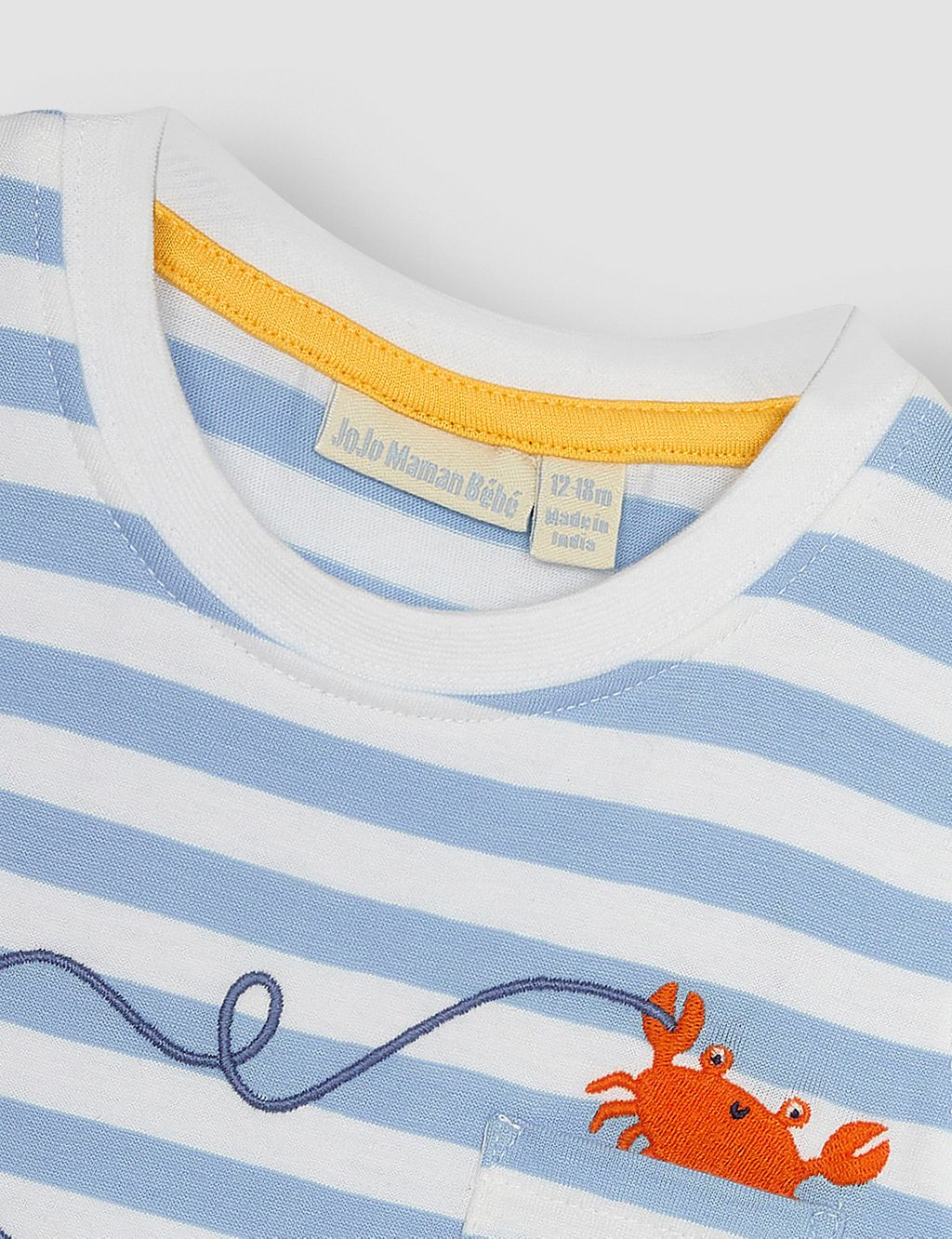 Pure Cotton Striped Pelican T-Shirt (2-5 Yrs) 1 of 3